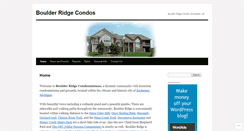 Desktop Screenshot of boulderridgecondos.com